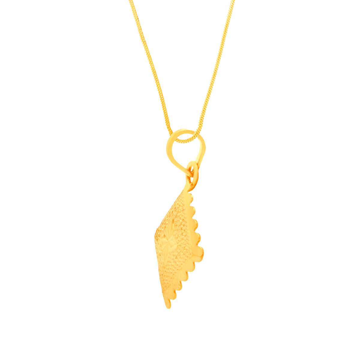 Dainty Artistry Gold Pendant
