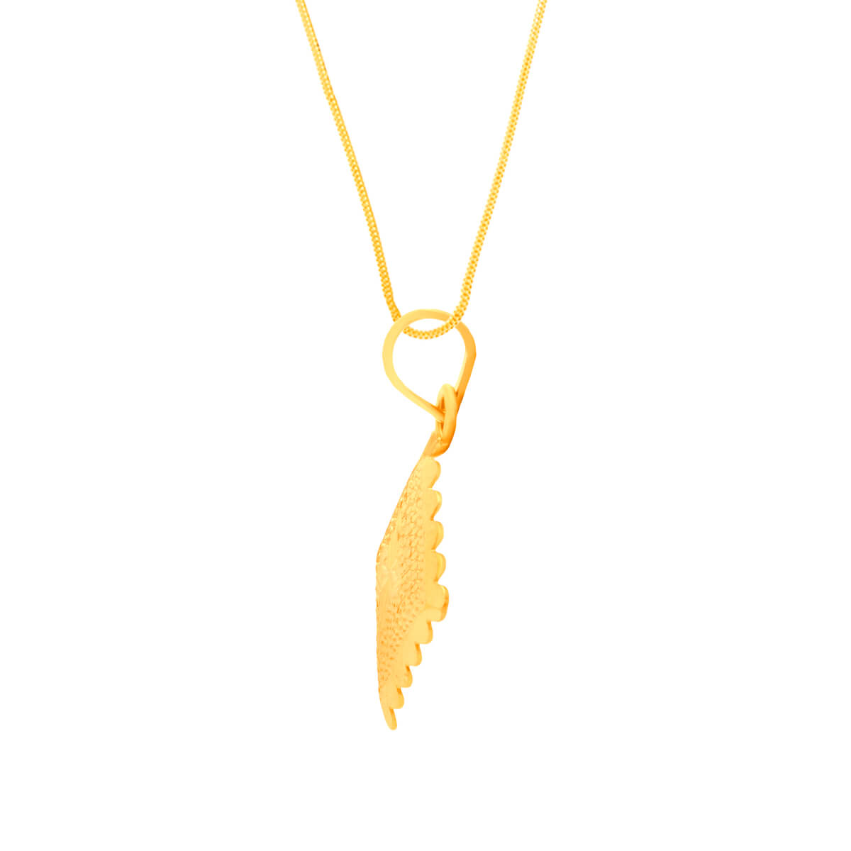 Dainty Artistry Gold Pendant