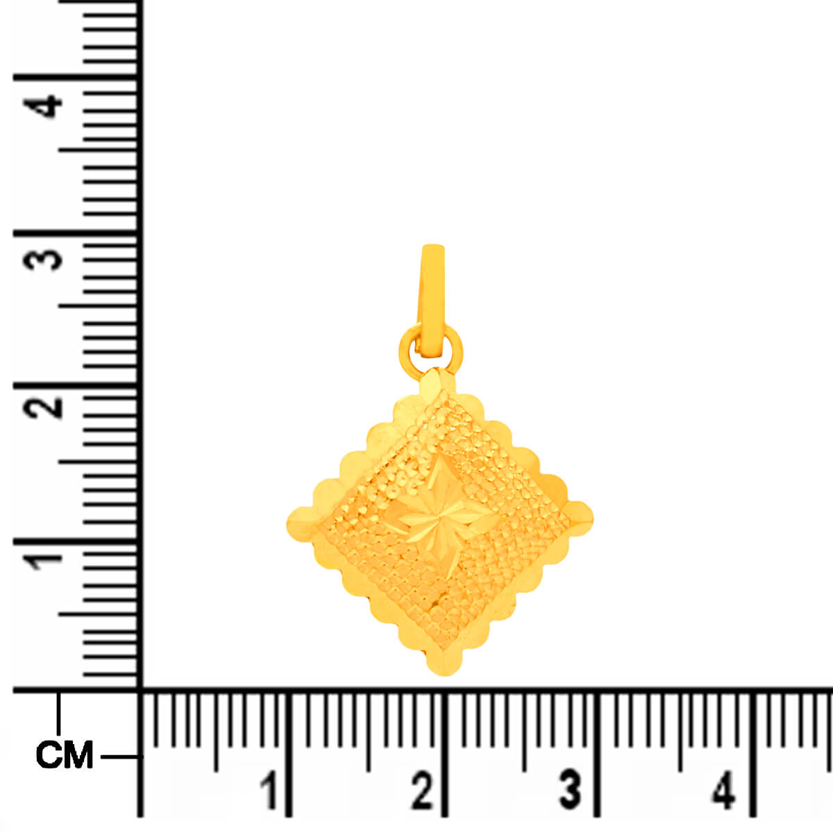 Dainty Artistry Gold Pendant