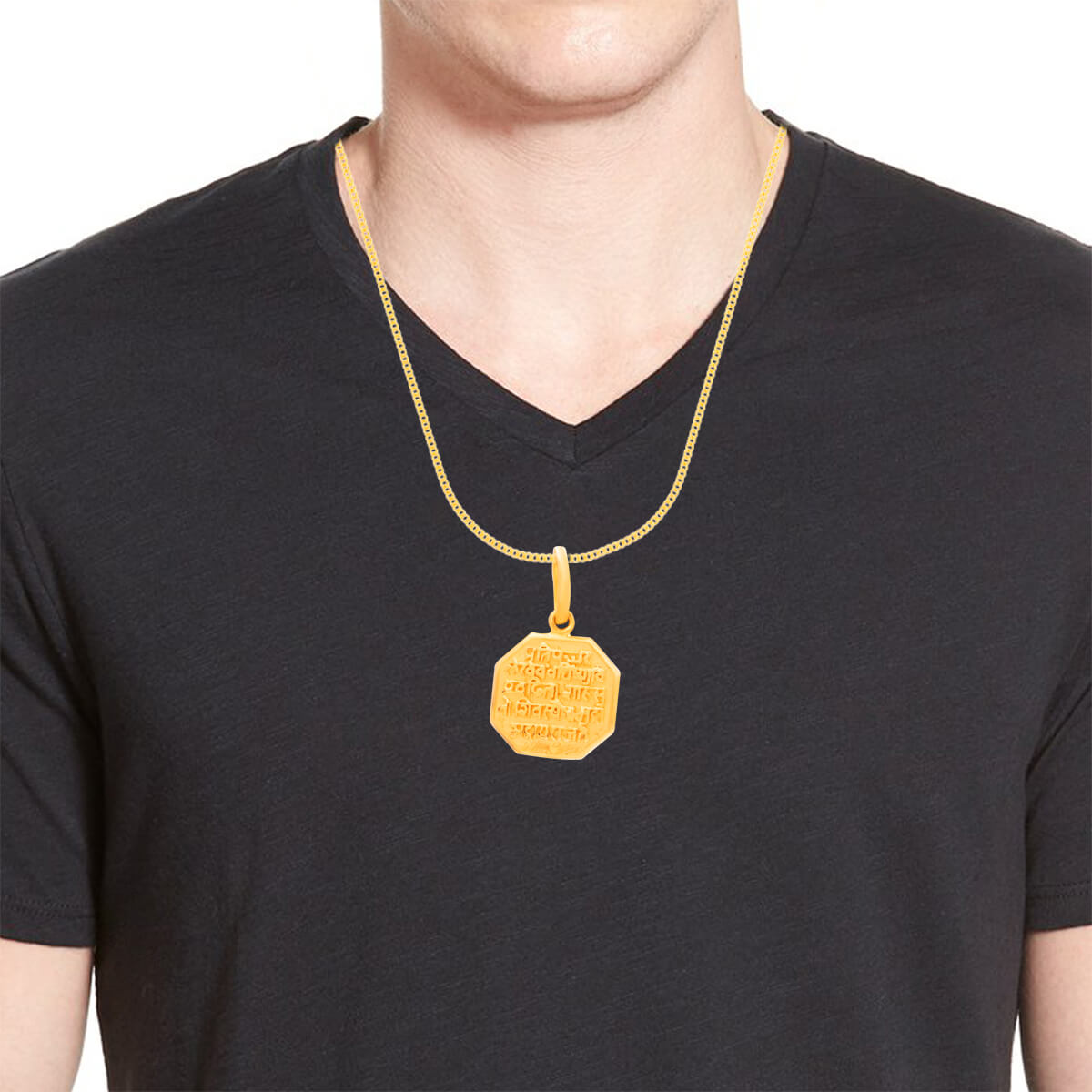 Swarajya Rajmudra 22K Gold Pendant