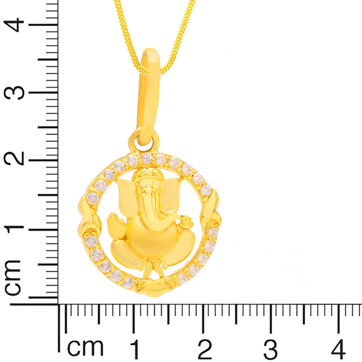 Dazzling Divine Lord Ganesha 22K Gold Pendant