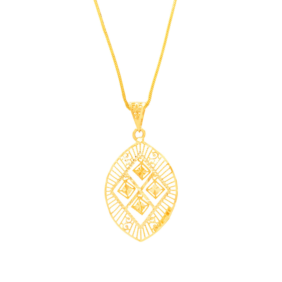 Minimalist Charm Gold Pendant