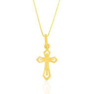 Enlightened Holy Cross 22K Gold Pendant