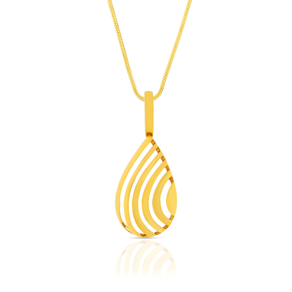 Dew Drop Charm Gold Pendant