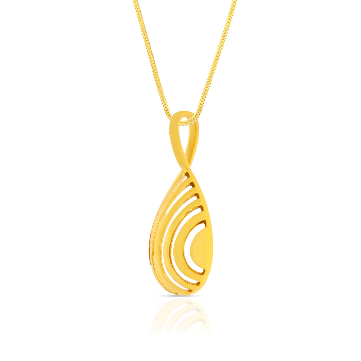 Dew Drop Charm Gold Pendant