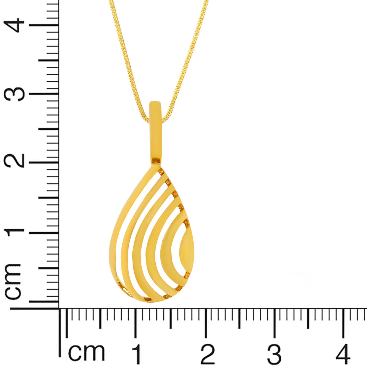 Dew Drop Charm Gold Pendant