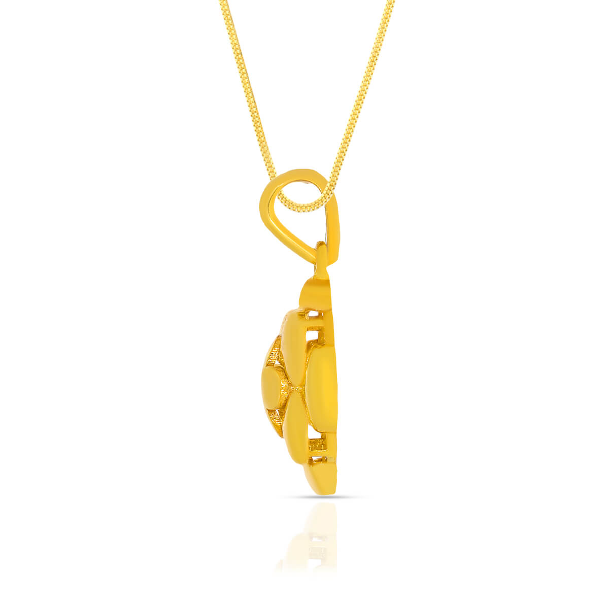 Captivating Flora Charm Gold Pendant