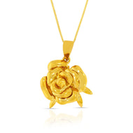 Golden Rose Pendant Gold Pendant