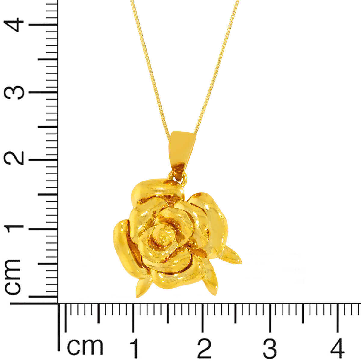 Golden Rose Pendant Gold Pendant