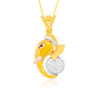 Vibrant Divinity Lord Ganesha 22K Gold Pendant