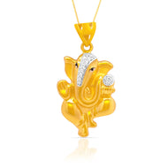 Shining Faith Lord Ganesha 22K Gold Pendant