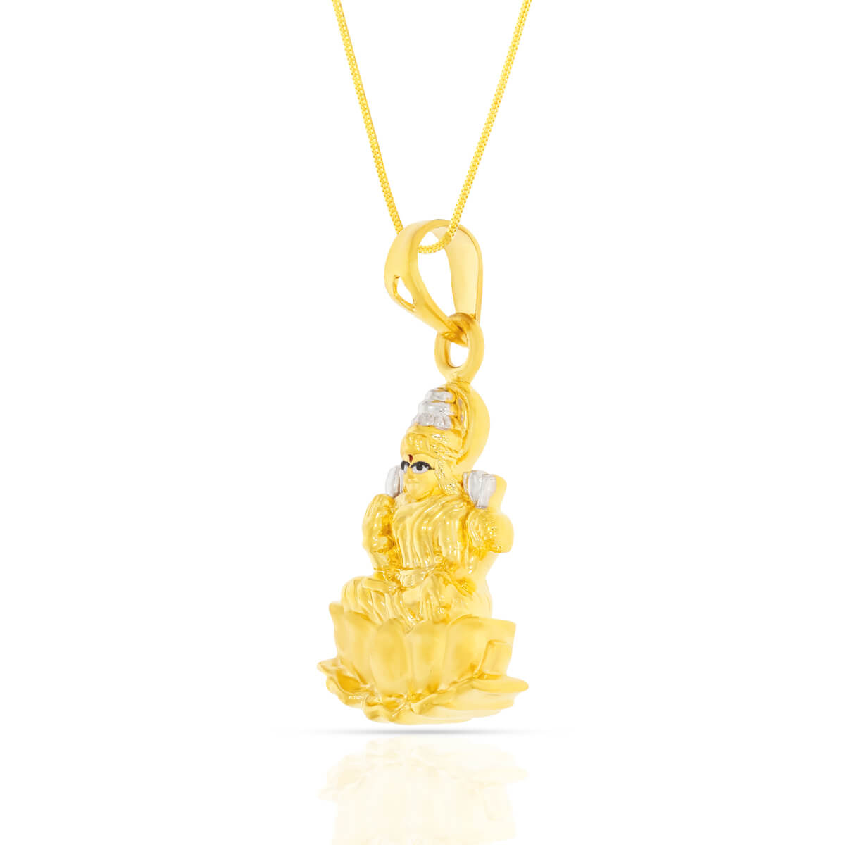 Radiant Divinity Ganesha Devavrata 22K Gold Pendant