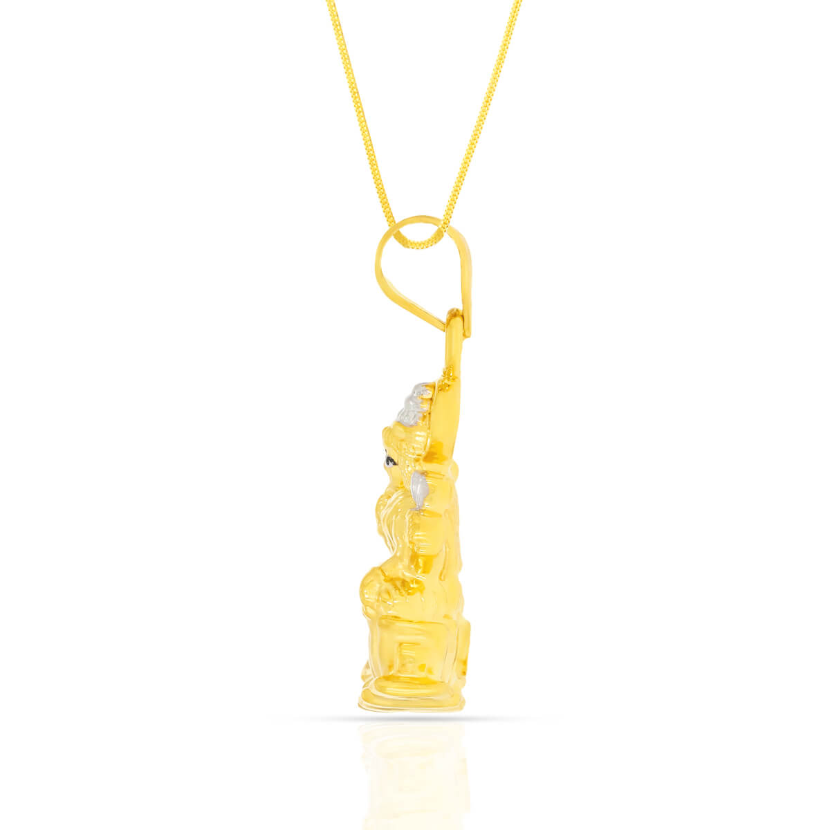 Radiant Divinity Ganesha Devavrata 22K Gold Pendant