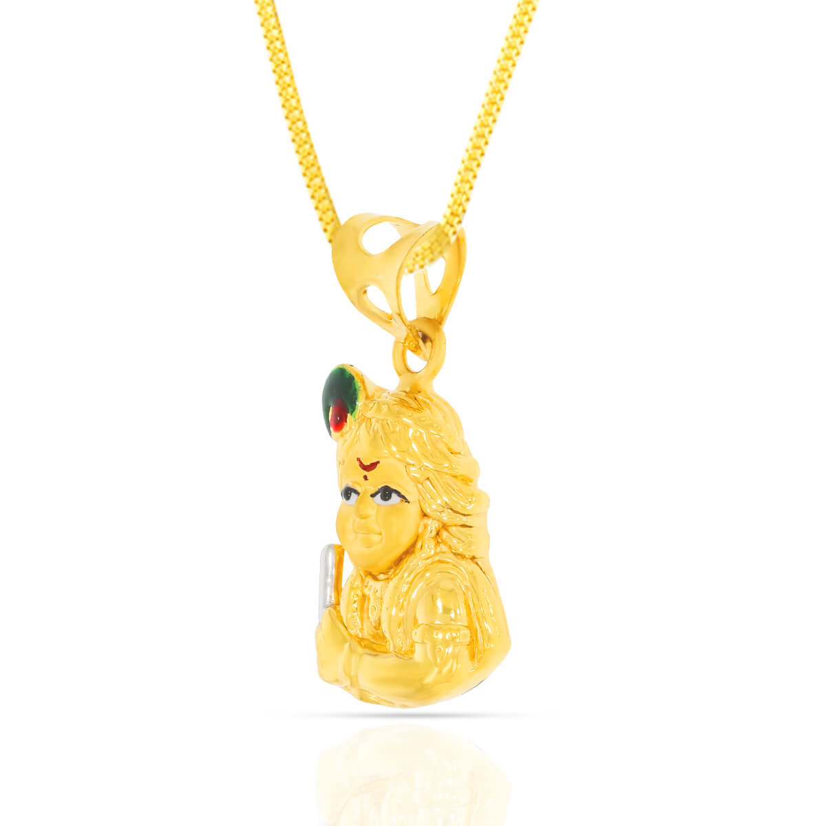 Majestic Radiance Lord Kanha 22K Gold Pendant