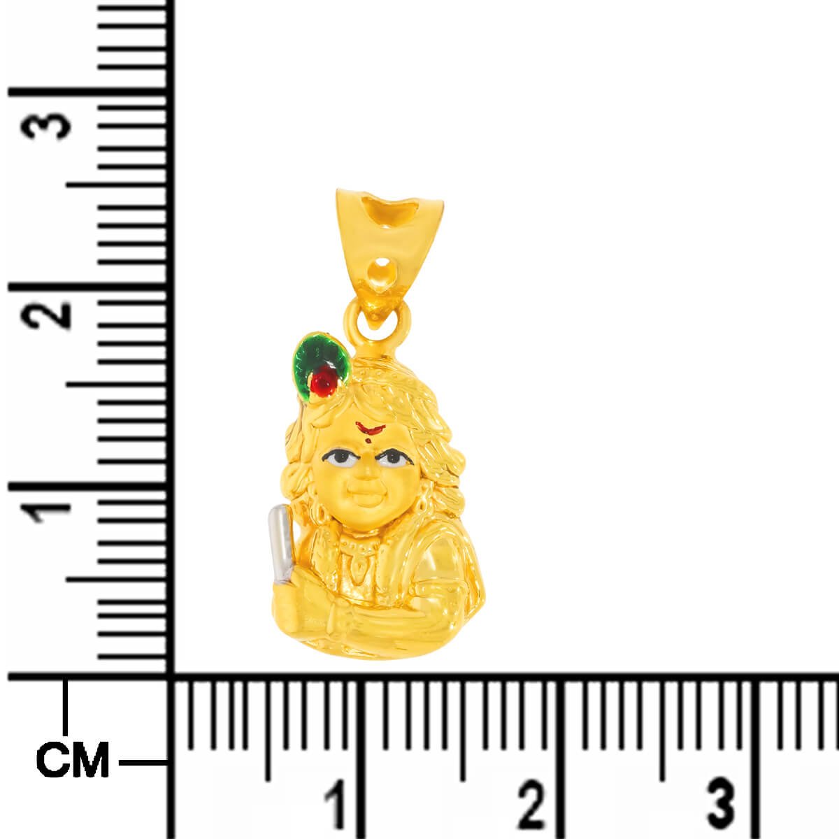 Majestic Radiance Lord Kanha 22K Gold Pendant