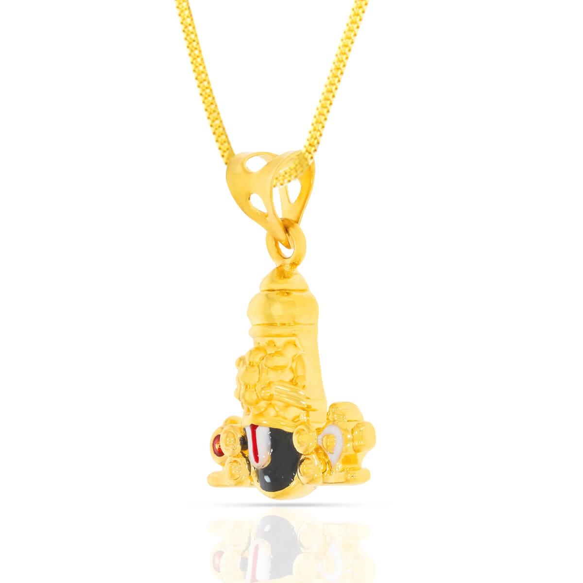 Majestic Lord Balaji Pendant In 22K Gold