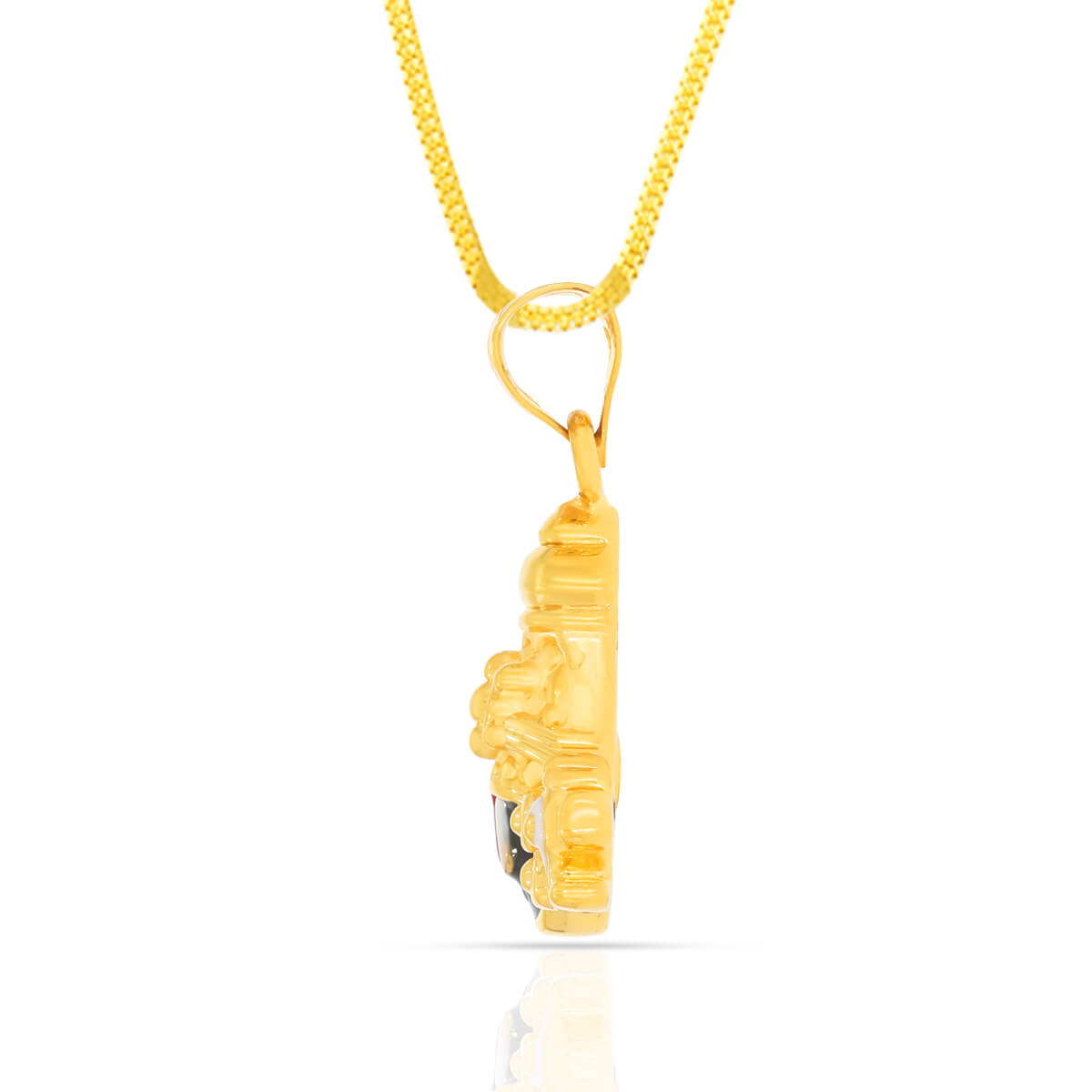 Majestic Lord Balaji Pendant In 22K Gold