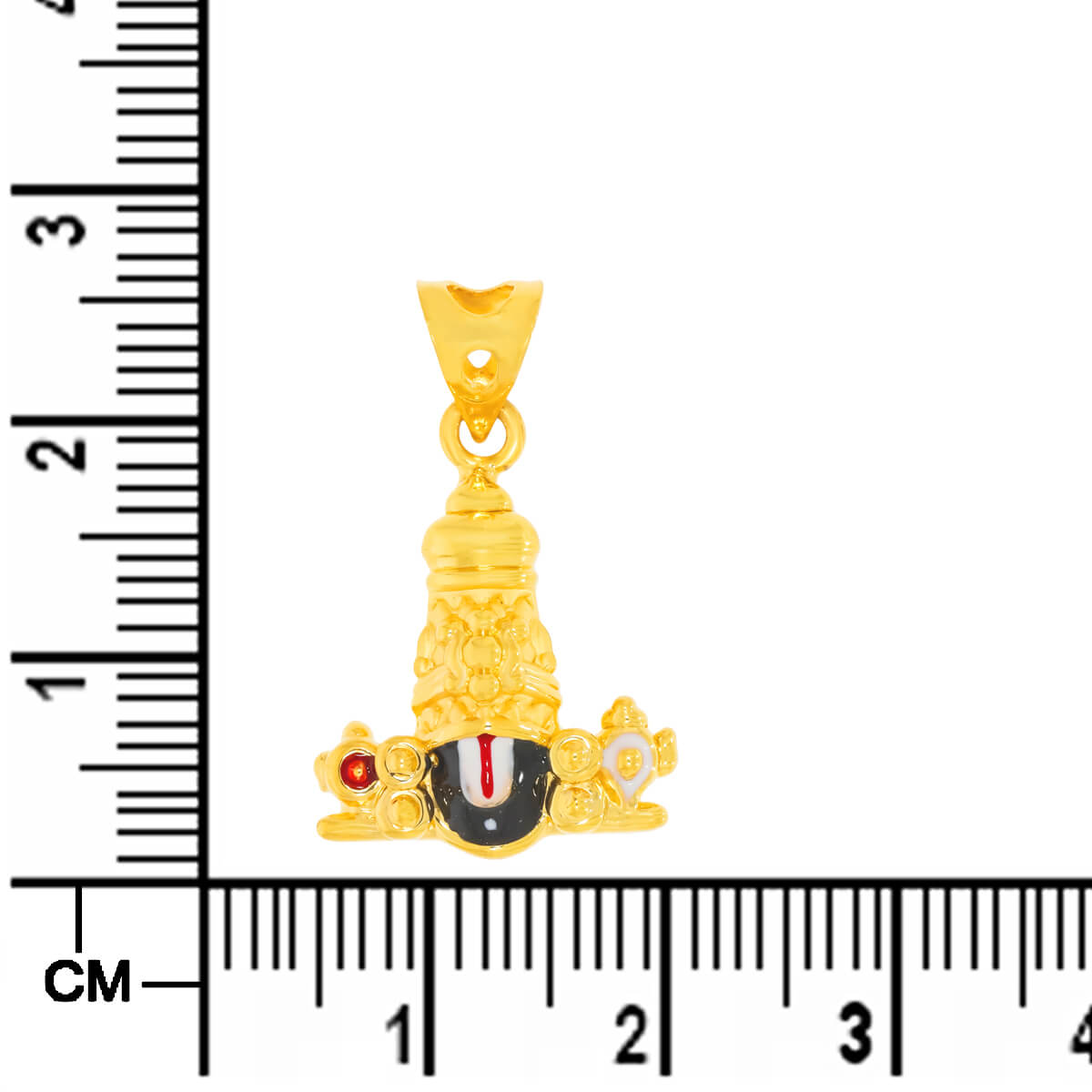 Majestic Lord Balaji Pendant In 22K Gold
