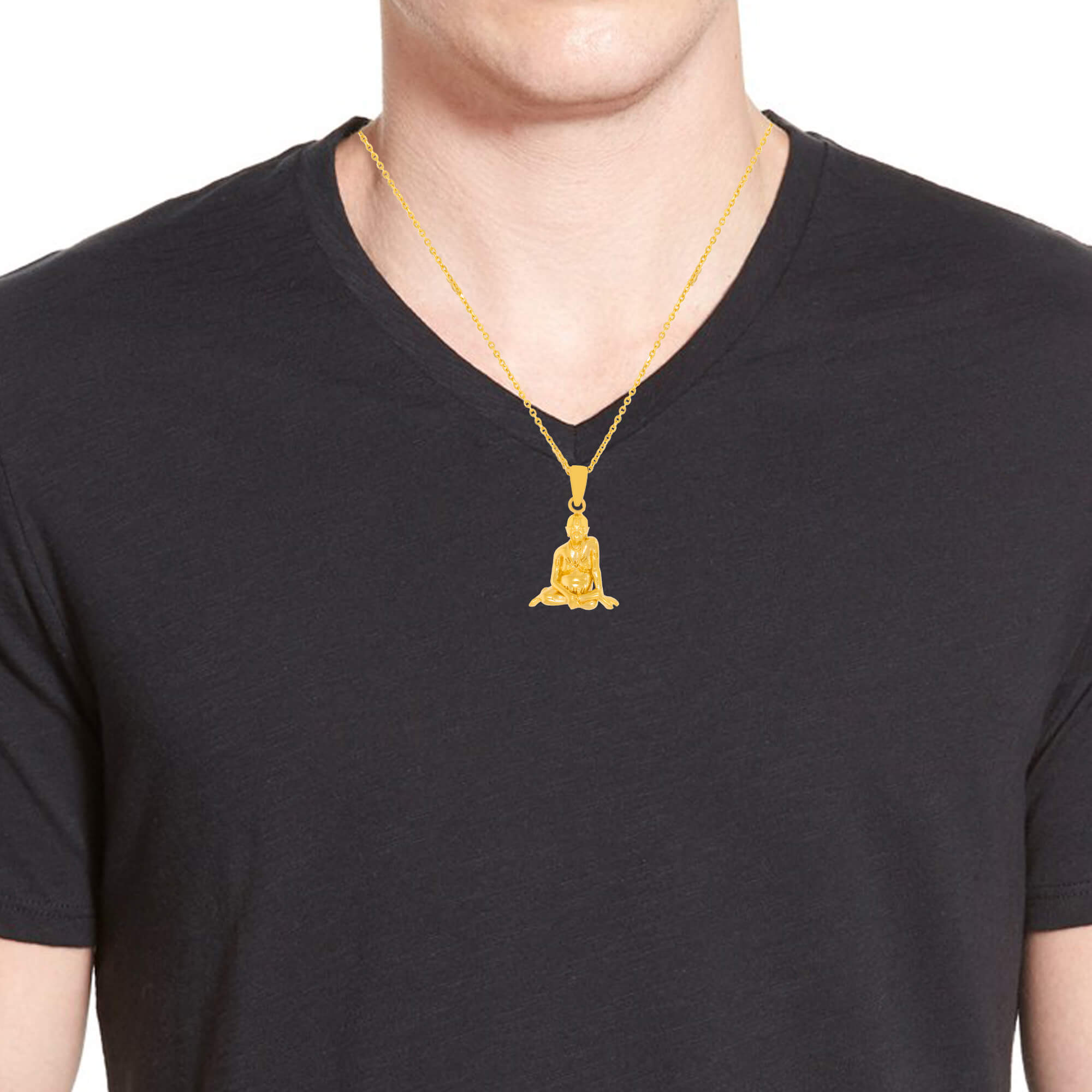 Sacred Swami Samartha 22K Gold Pendant