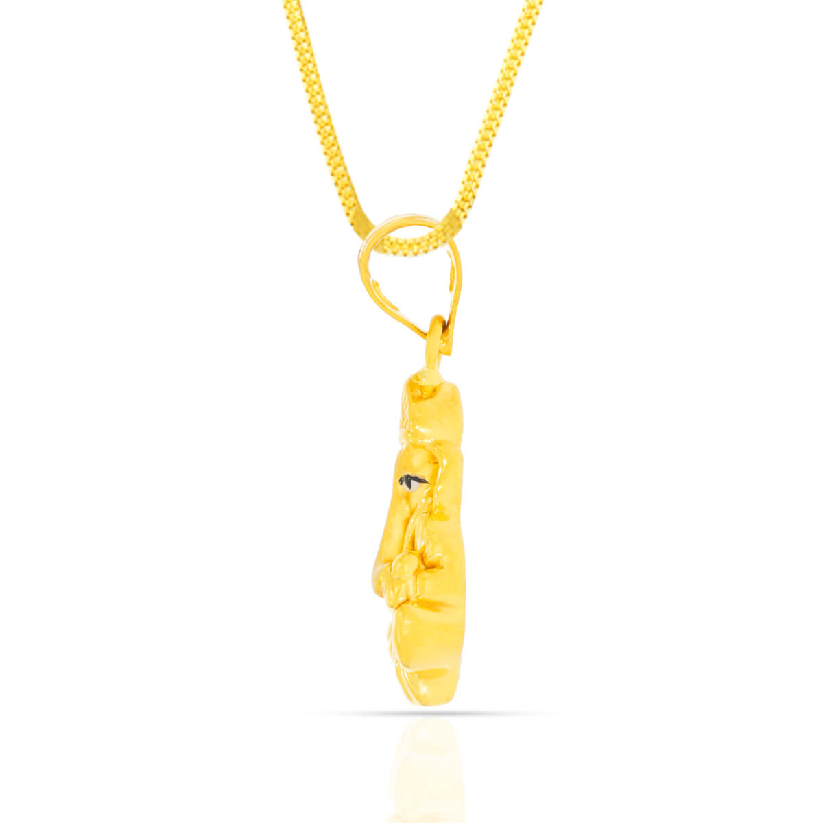 Celestial Dainty Lord Ganesha 22K Gold Pendant