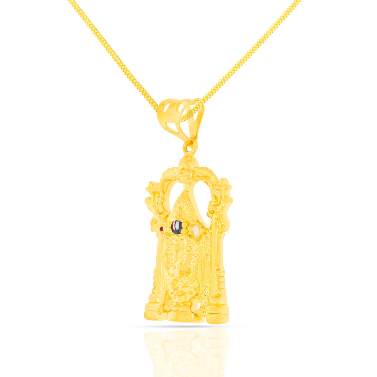 Elegant Aura Lord Balaji 22K Gold Pendant