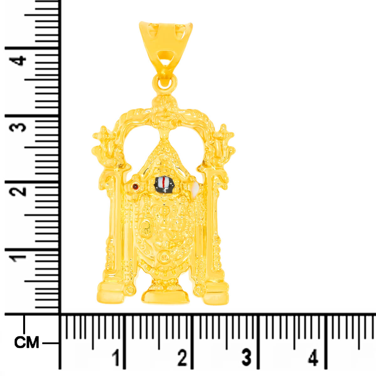 Elegant Aura Lord Balaji 22K Gold Pendant