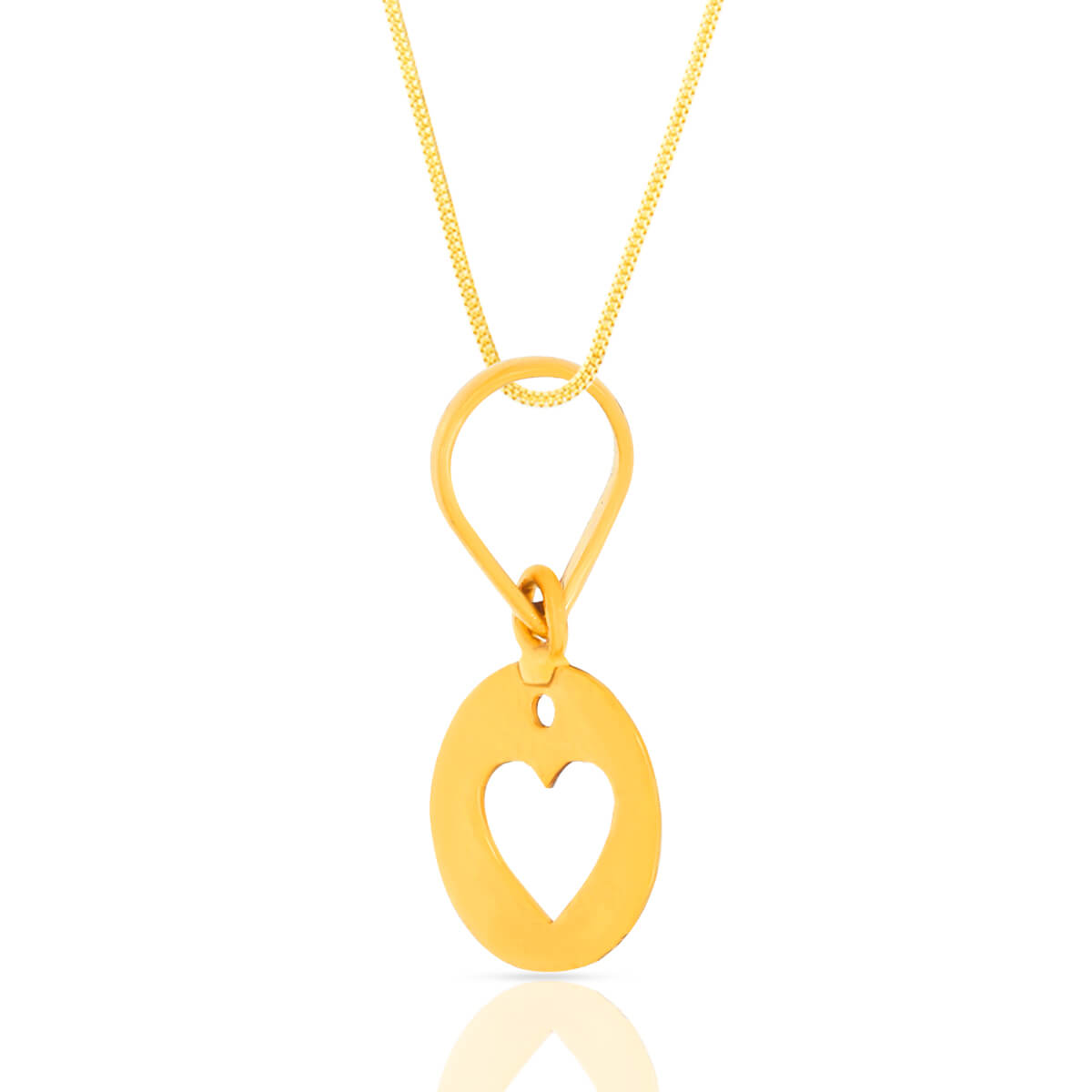 Simple Charm Gold Heart Pendant