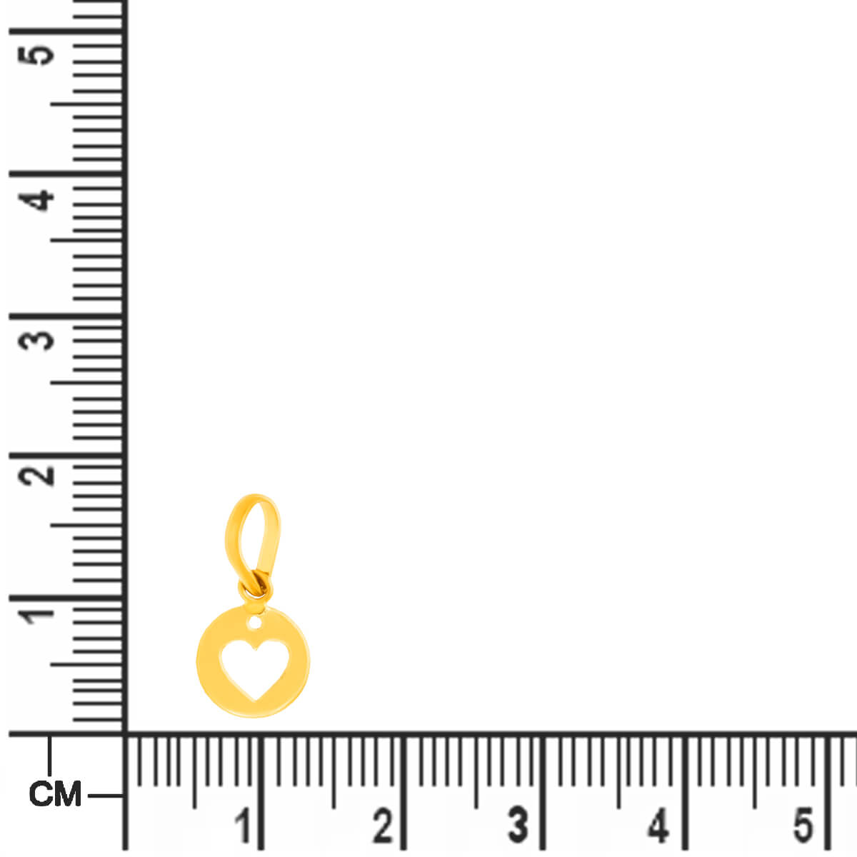 Simple Charm Gold Heart Pendant