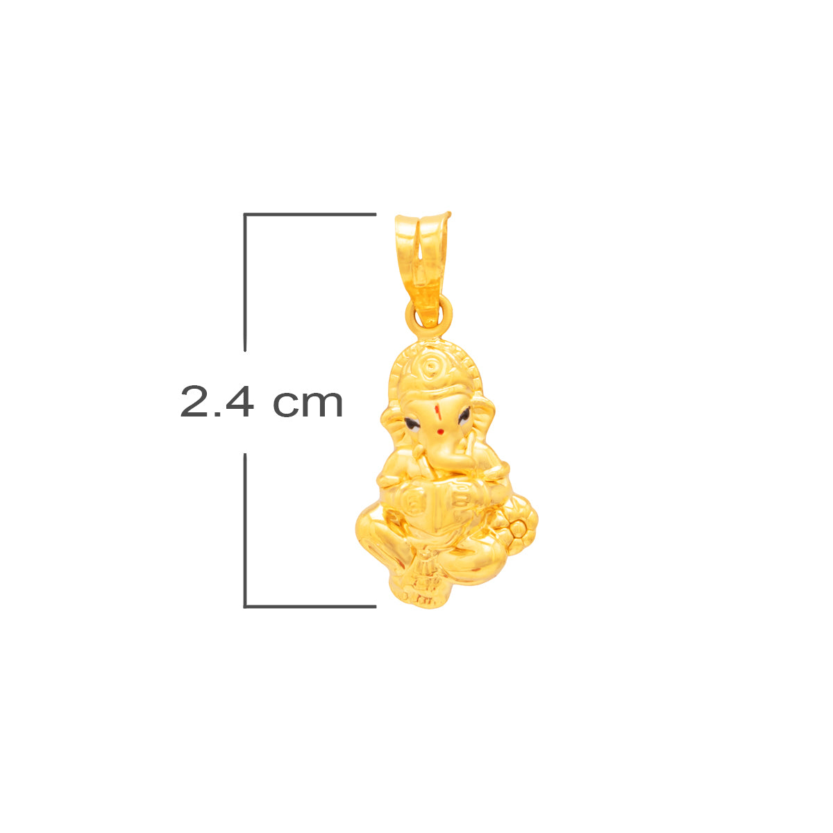 Celestial Ganesh God 22K Gold Pendant