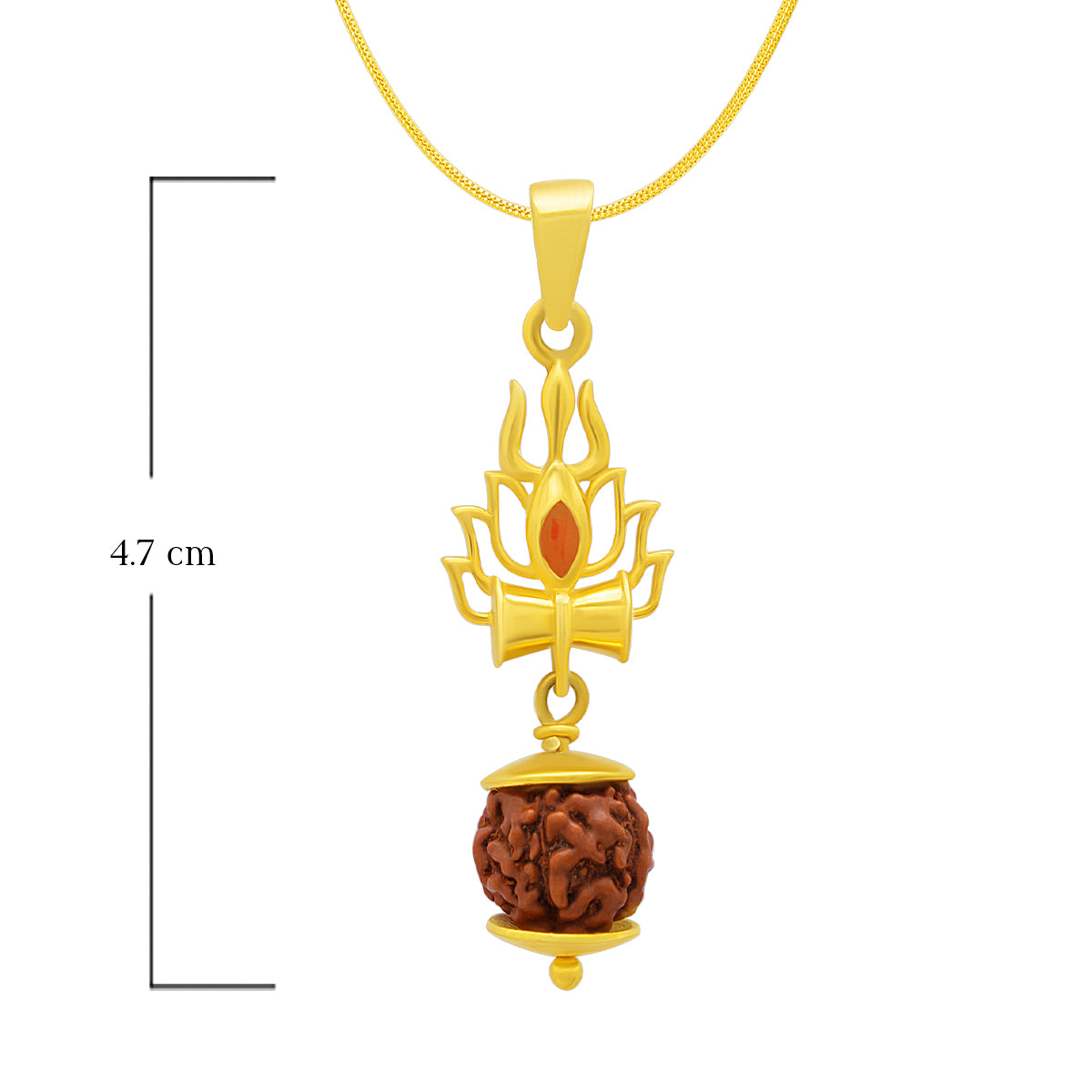 Scared Lord Shiva 22K Gold Rudraksha Religious Locket