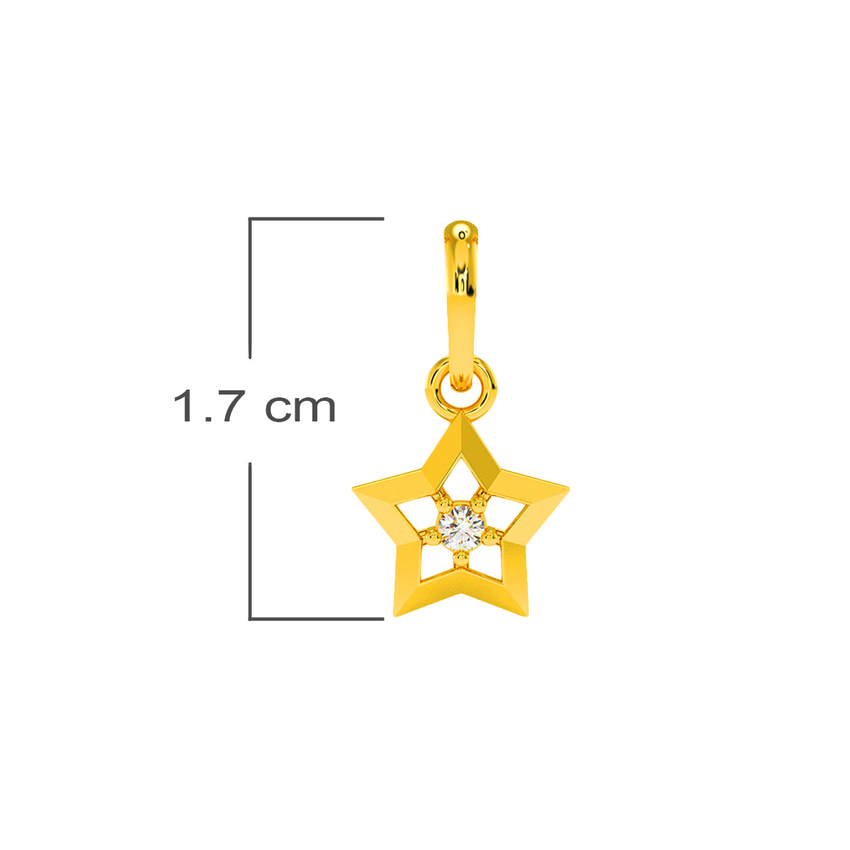 Radiant Star Gold Pendant
