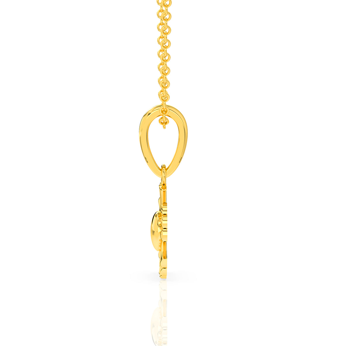 Radiant Bloom Gold Pendant