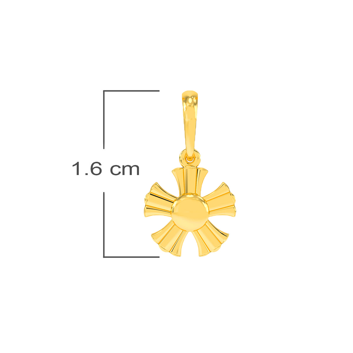 Radiant Bloom Gold Pendant