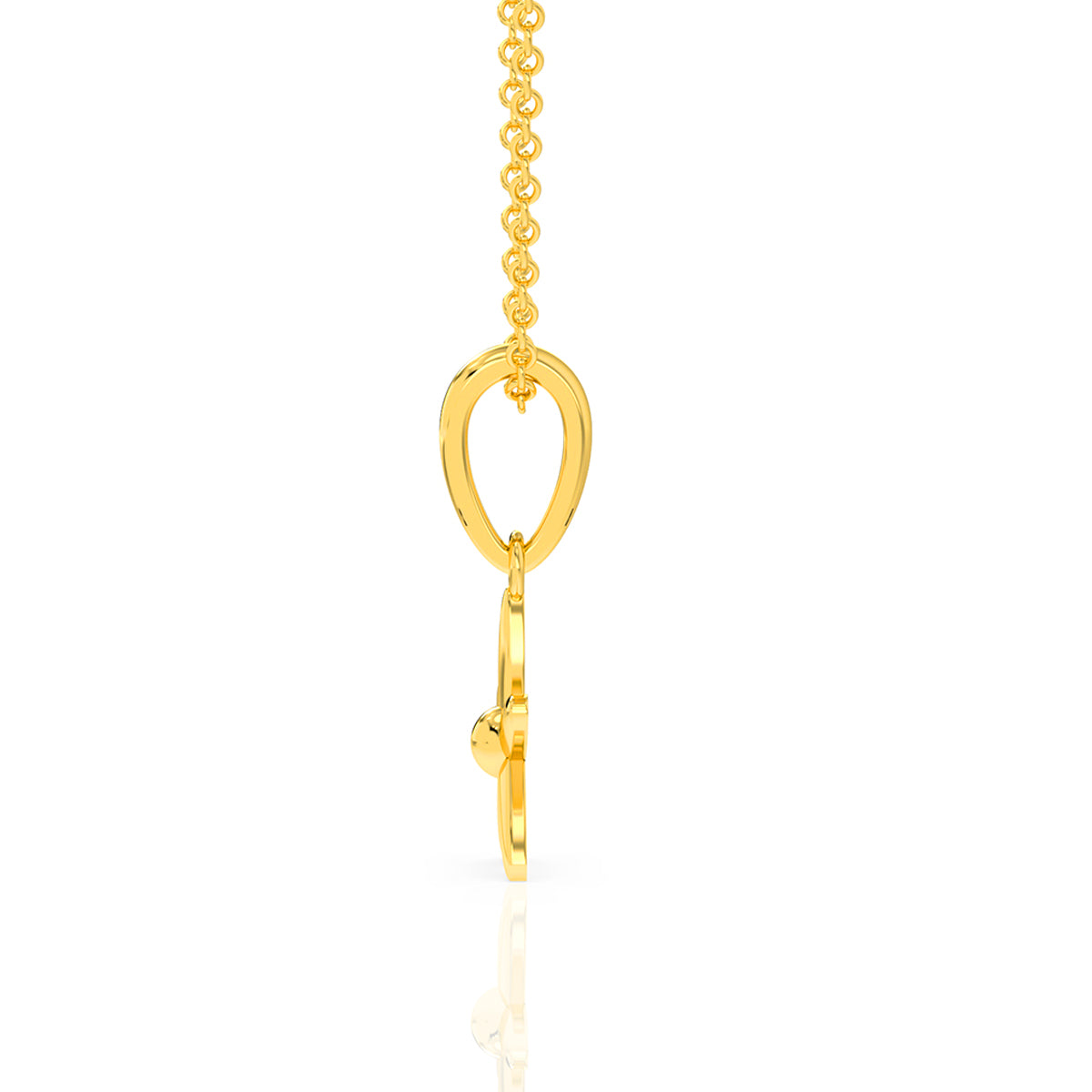 Midnight Spark Delicate Gold Pendant
