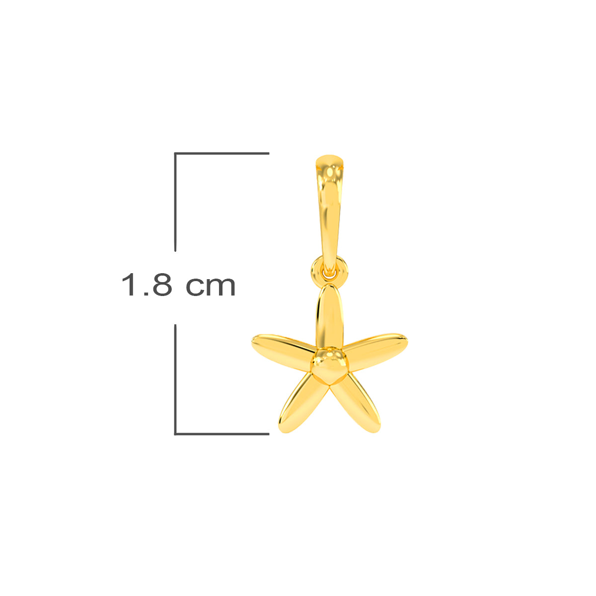 Midnight Spark Delicate Gold Pendant