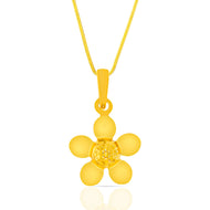 Blooming Gold Floral Pendant