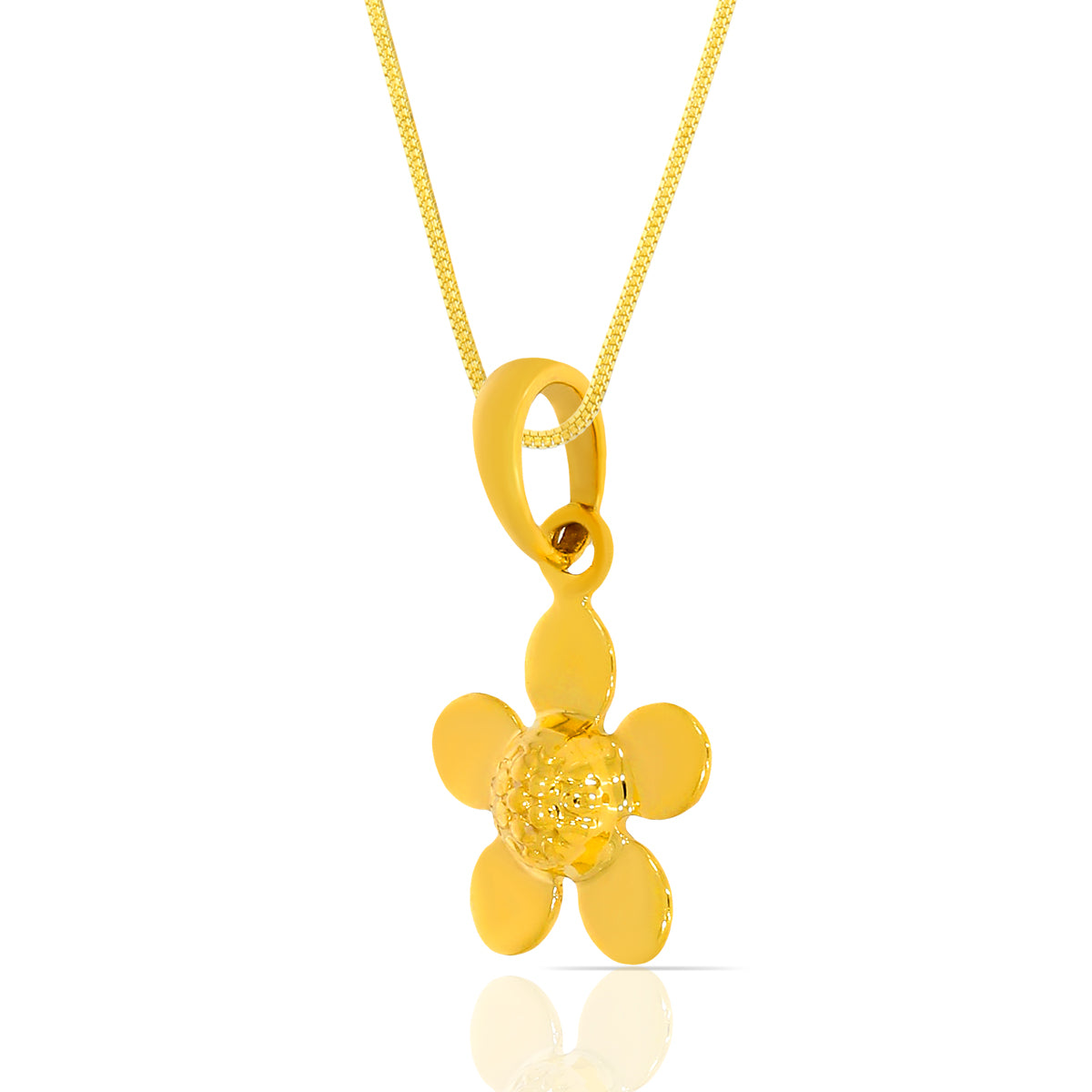 Blooming Gold Floral Pendant