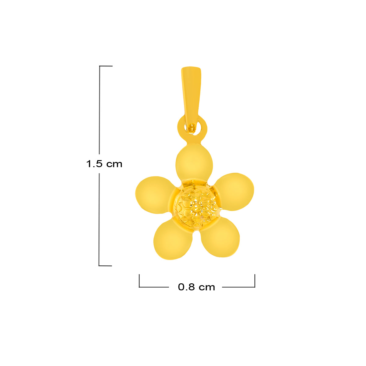 Blooming Gold Floral Pendant