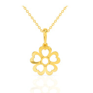 Whispers Of A Flower Gold Pendant