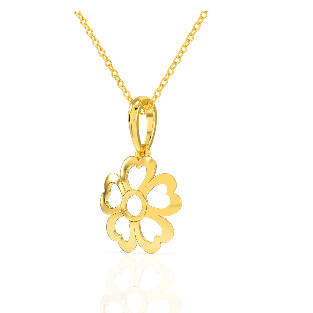 Whispers Of A Flower Gold Pendant