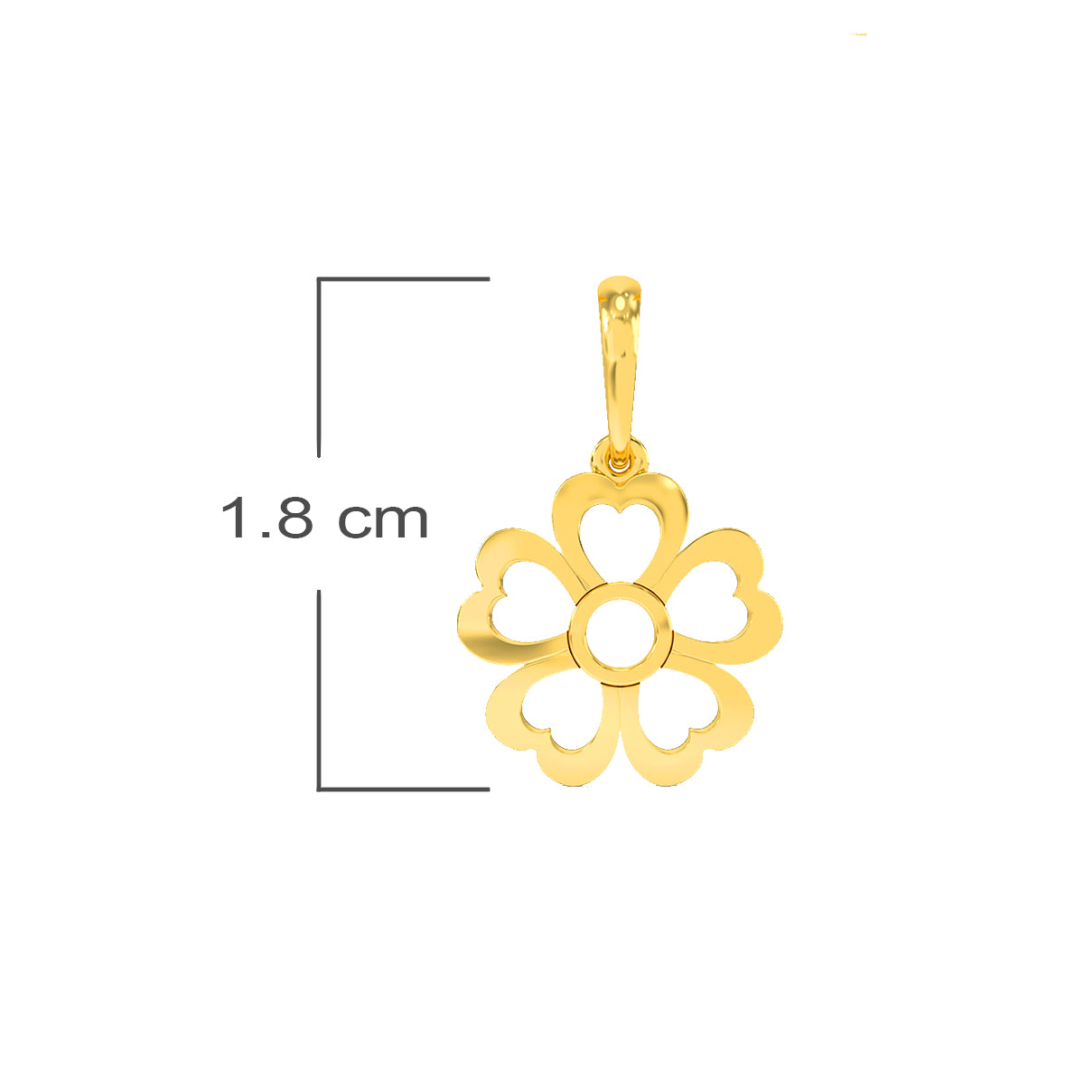 Whispers Of A Flower Gold Pendant