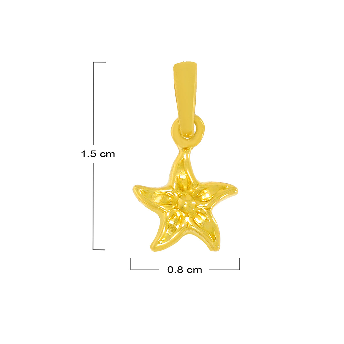 Twinkling Star Gold Pendant