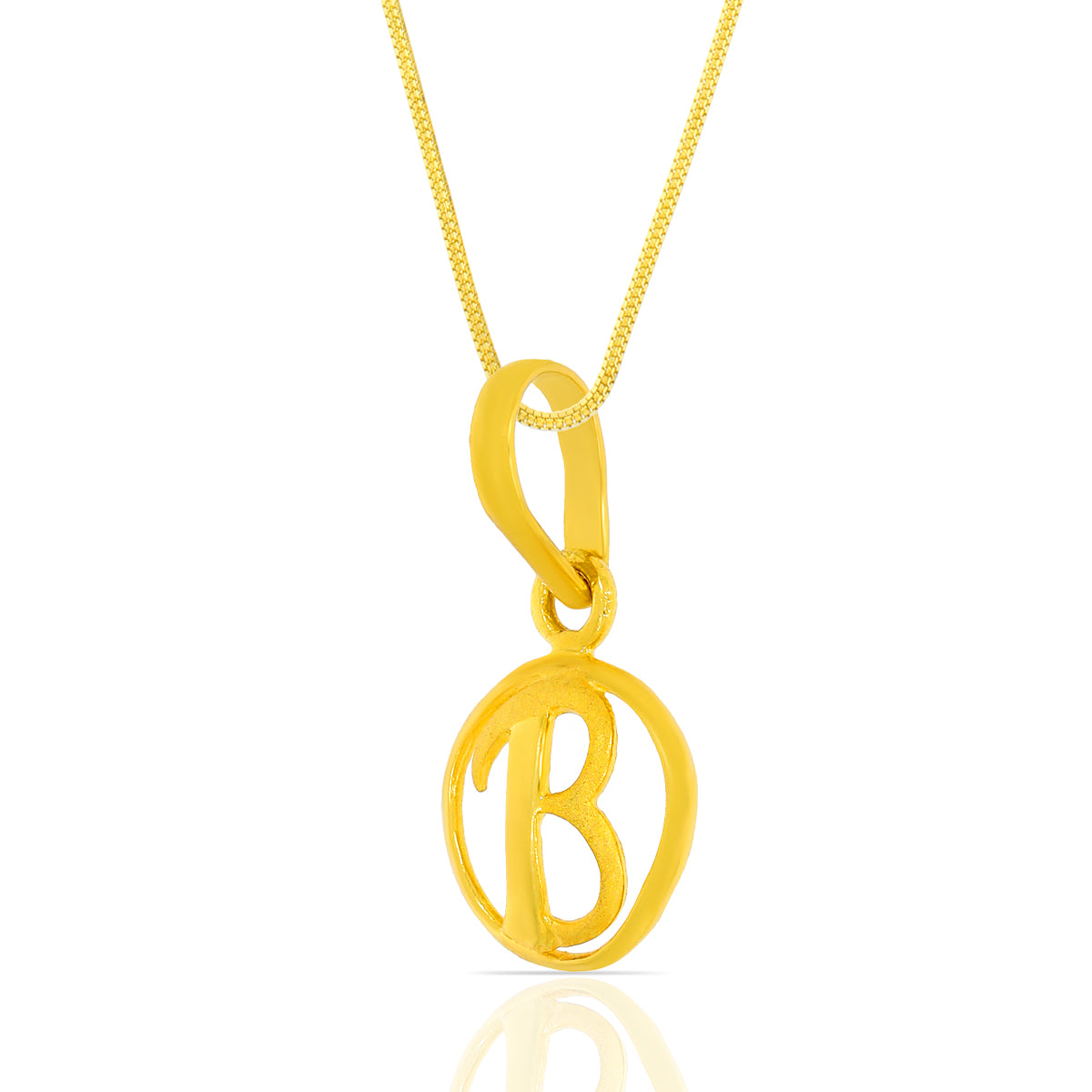 Bloom "B" Letter Gold Pendant