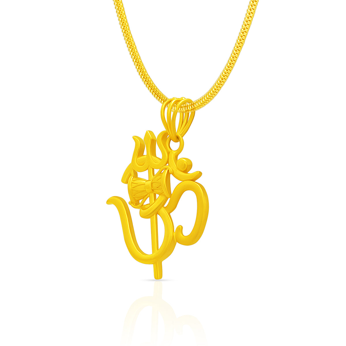 Holy Om-Shiva 22K Gold Religious Locket