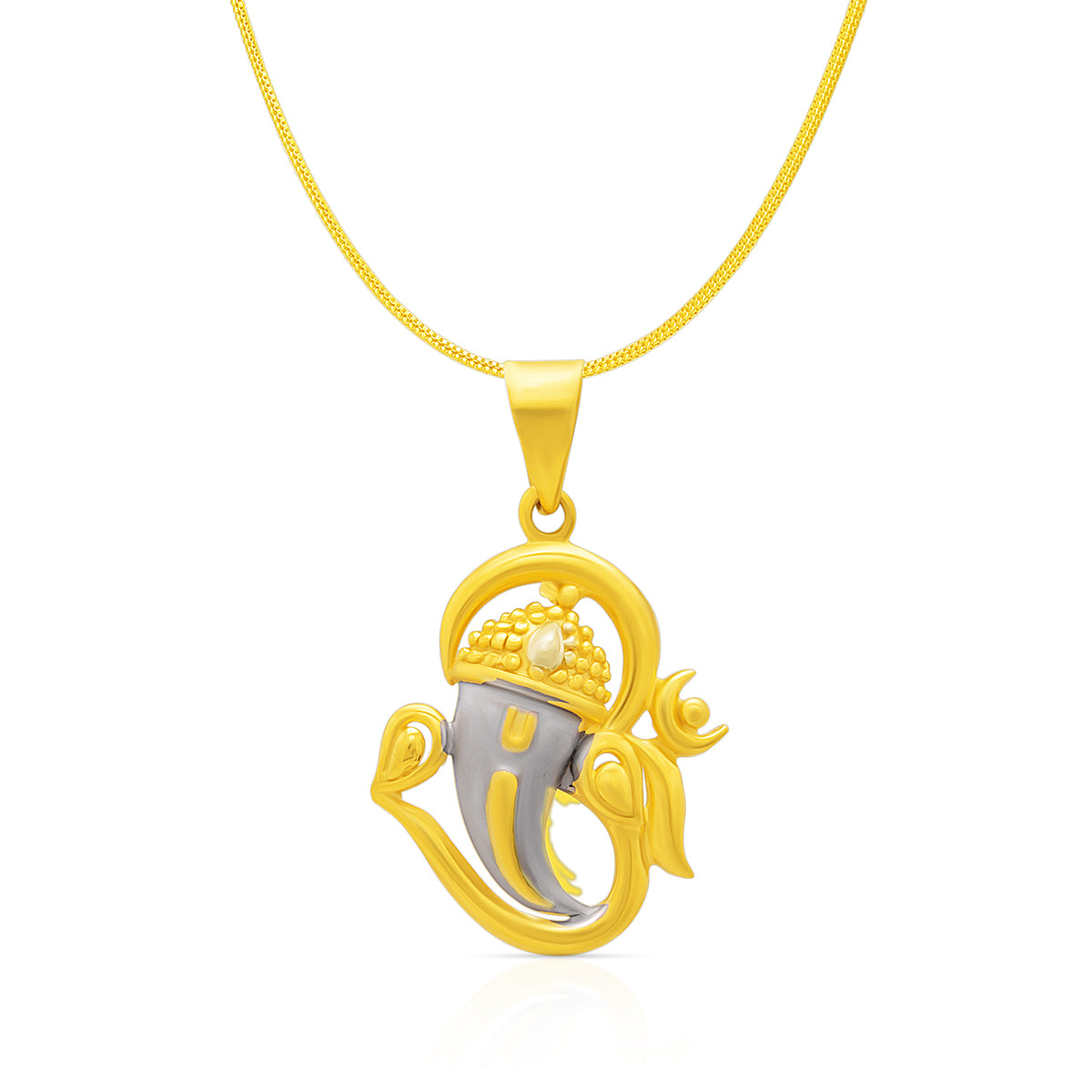 Holy Om-Ganesh 22K Gold Religious Locket