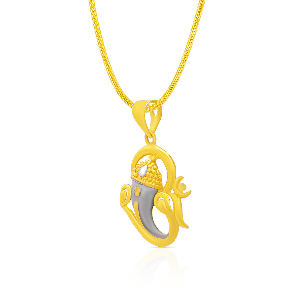 Holy Om-Ganesh 22K Gold Religious Locket