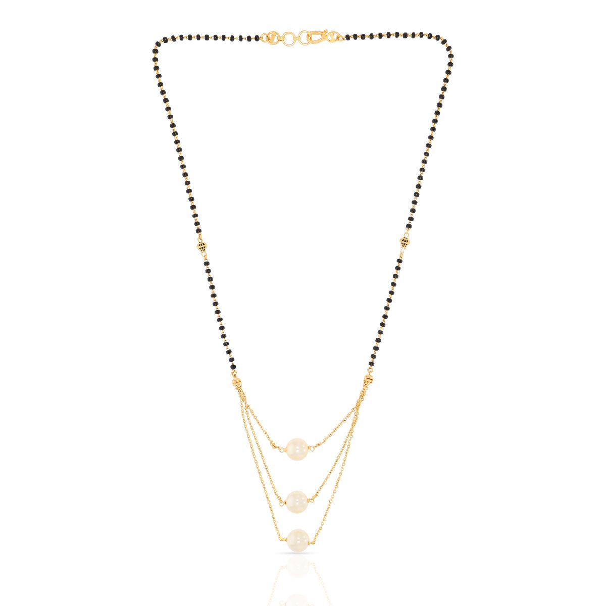 Dazzling Glow 22K Gold Short Mangalsutra