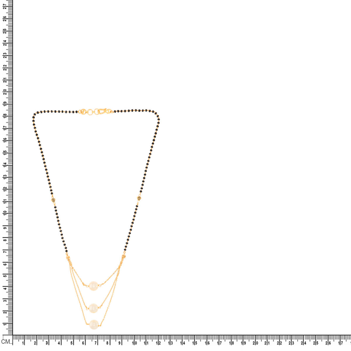Dazzling Glow 22K Gold Short Mangalsutra