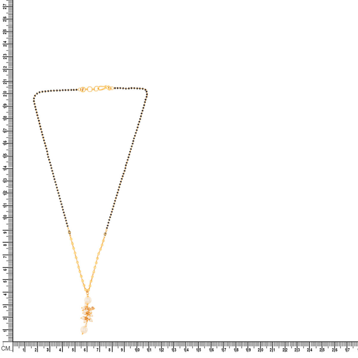 Soft Radiance 22K Gold Short Mangalsutra