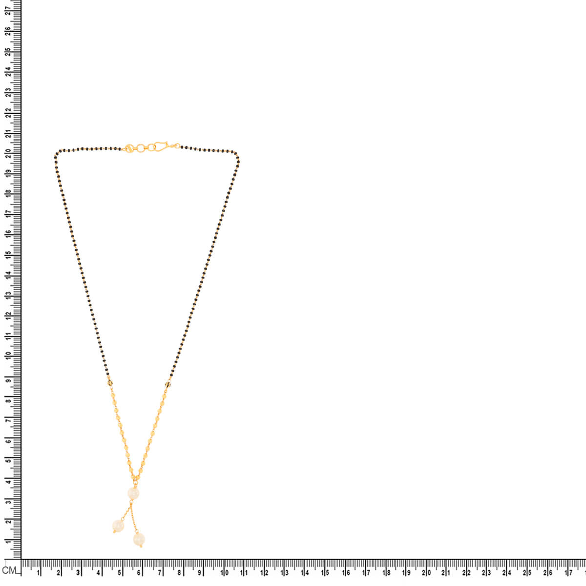 Soft Glow 22K Gold Short Mangalsutra